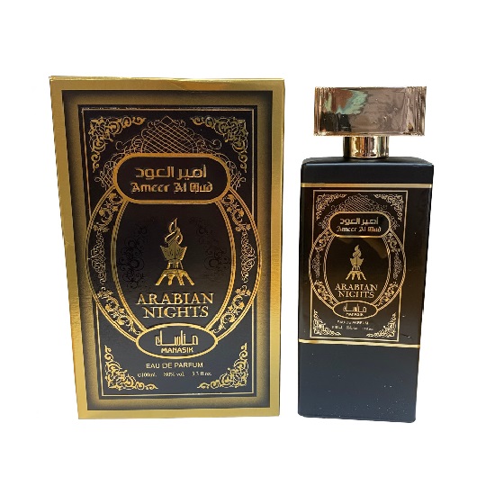 AMEER-AL-OUD-ARABIAN-NIGHTS-UNISEX-100ML-EDP-MANASIK.jpg AMEER AL OUD ARABIAN NIGHTS UNISEX 100ML EDP MANASIK - Image 1