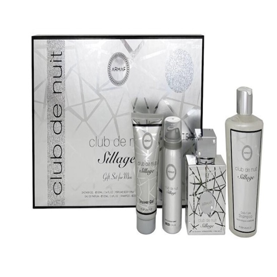 ESTUCHE ARMAF SILLAGE UNISEX 4PZS 105ML EDP - GEL DE BAÑO - SPLASH - SHAMPOO