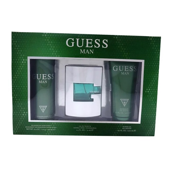 ESTUCHE GUESS GUESS HOMBRE 3PZS 100ML EDT + DESODORANTE + GEL DE BAÑO