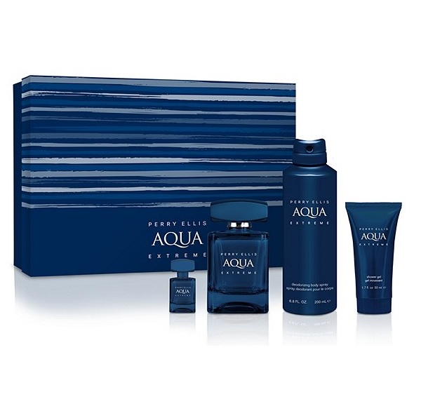 ESTUCHE-PERRY-ELLIS-PERRY-AQUA-EXTREME-by-Perry-Ellis-Hombre-4pzs.jpg ESTUCHE PERRY ELLIS PERRY AQUA EXTREME HOMBRE 100ML EDT + 7.5ML EDT + DESODORANTE + GEL DE BAÑO - Image 1