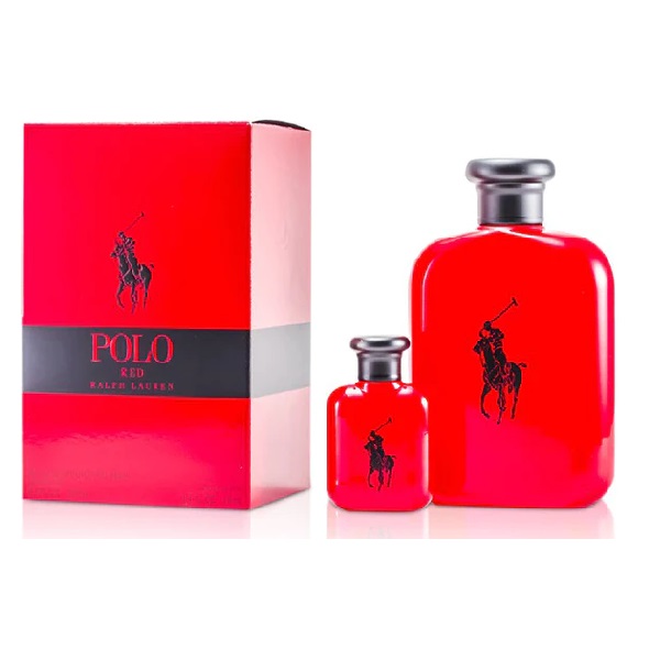 ESTUCHE RALPH LAUREN POLO ROJO HOMBRE 2PZS 118ML EDT + 15ML EDT