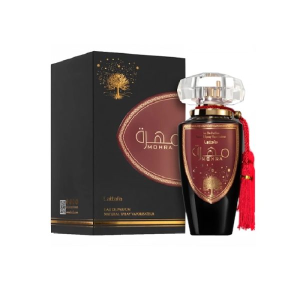 MOHRA-UNISEX-100ML-EDP-LATTAFA.jpg MOHRA UNISEX 100ML EDP LATTAFA - Image 1